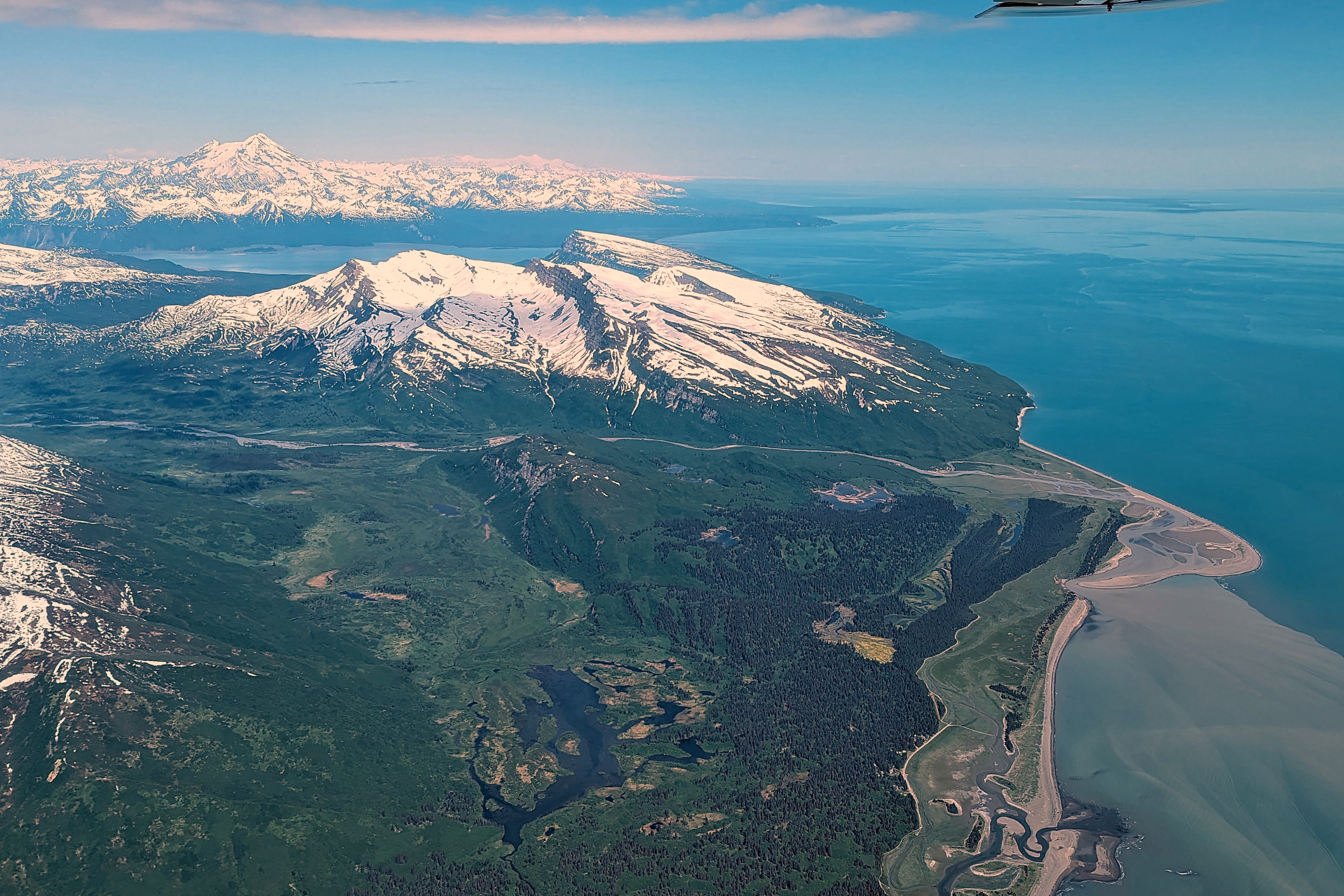 Survol des glaciers de Lake Clark